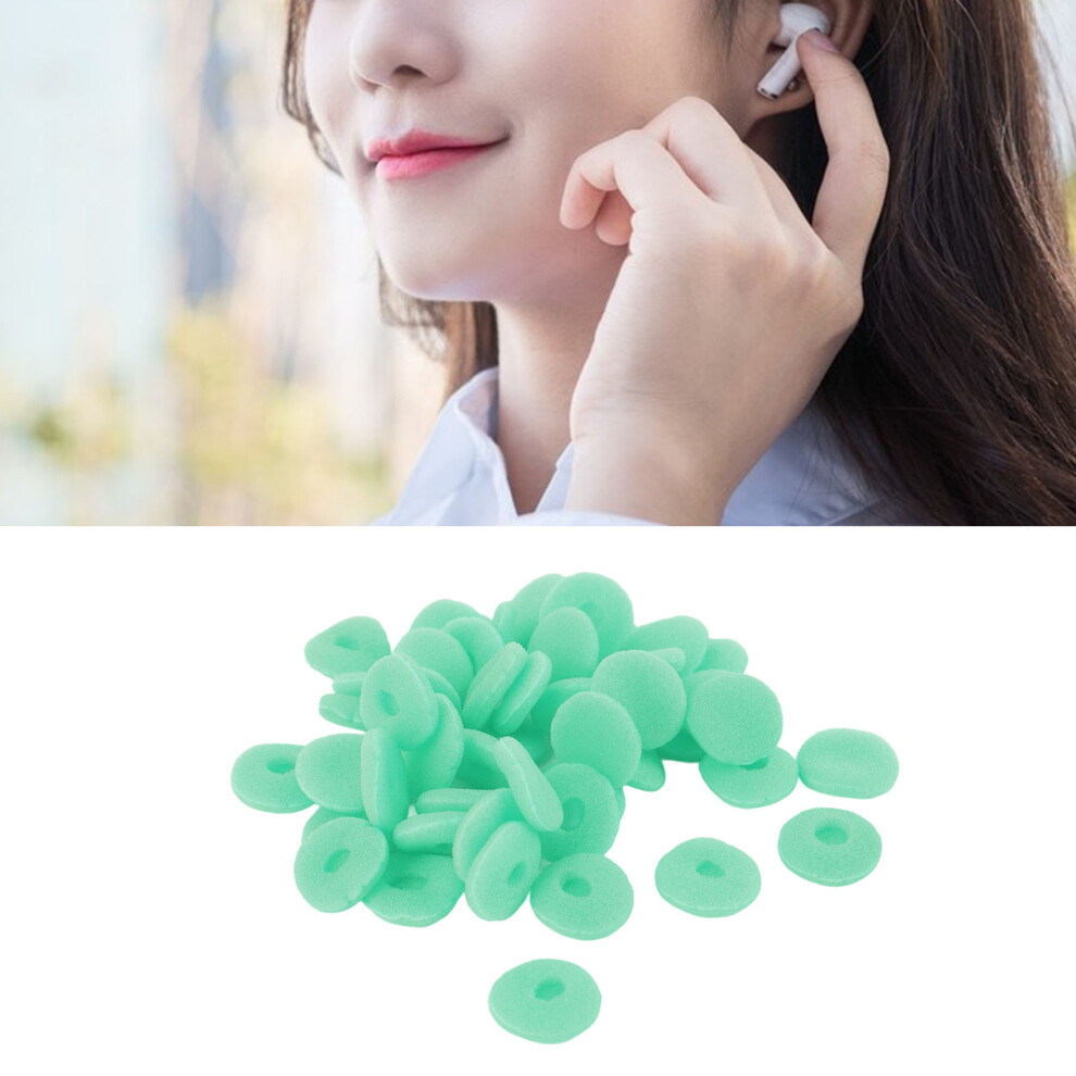 50Pcs Foam Earbuds Covers, 15Mm Sponge Replacement Tips Green 9421391772917