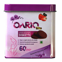 Siddhayu Oario Bite Women's Supplement Diskettes 60's | Strawberry Flavor | Antioxidant Support | Improves Reproductive Health | Food Supplement