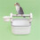 Small Bird Training Station Plastic Aluminum Rest-Double sticks 6