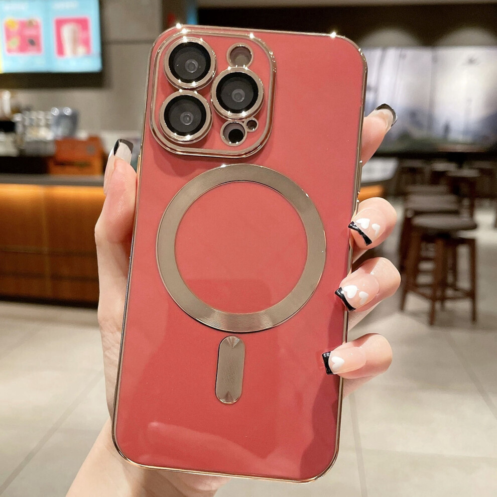 Magsafe Compatible Slim Magnetic Case For Iphone 13 Â Full Camera Protection Red 9489952227290