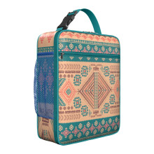 Borsa termica impermeabile in stile boho, riutilizzabile e isolante, con controllo della temperatura, perfetta per escursioni e ufficio.