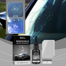 Windschutzscheiben-Reparaturset 30 ml – Epoxidharz & Aushärtungsfolie – Repariert kleine Risse, erhöht die Stabilität, stellt die Klarheit