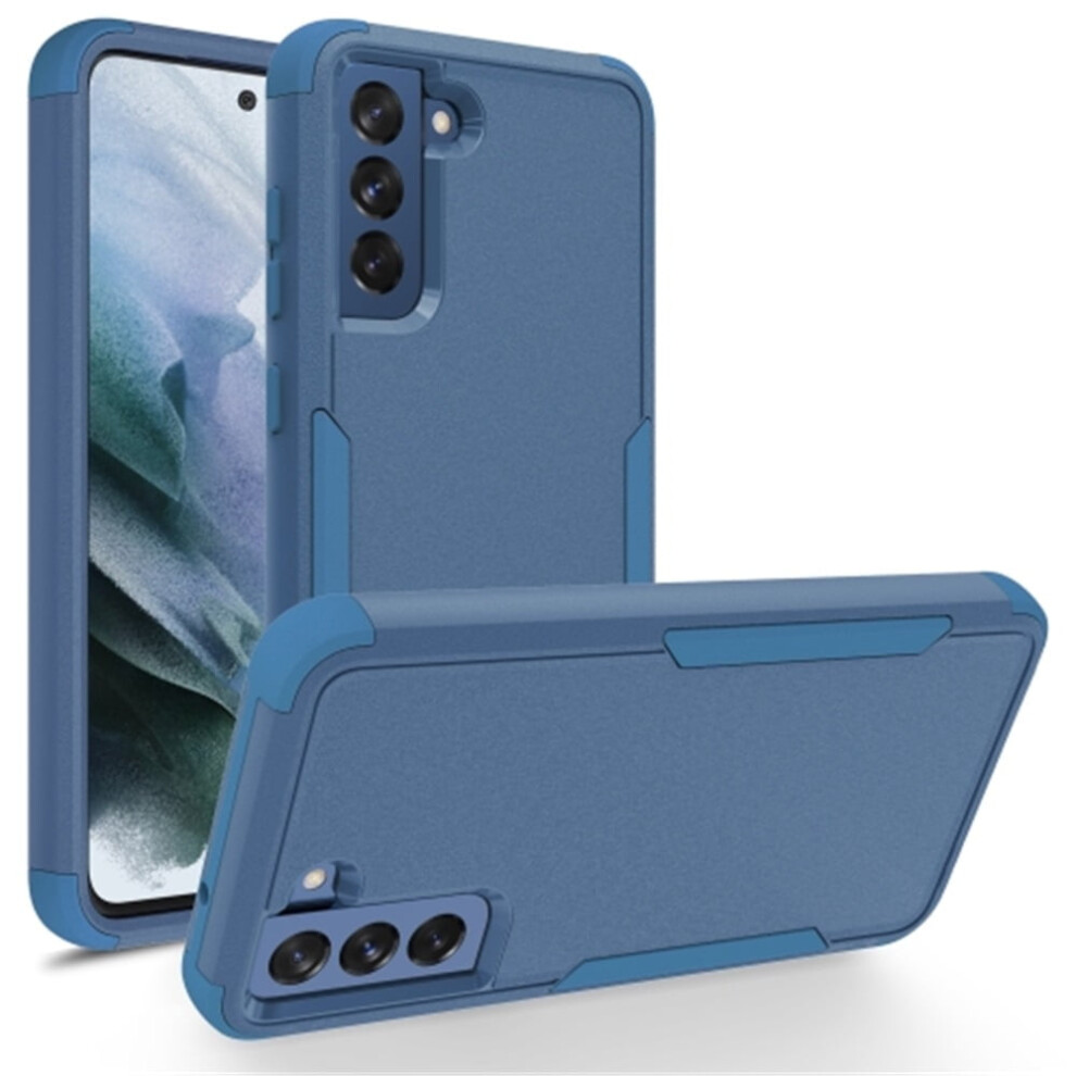 Heavy Duty 3-Layer Bumper Case For Samsung Galaxy S21 Fe 5G 6.4-Inch Â Shockproof, Dropproof, Full Body Protection (Blue+Mint), Compatible With Blue 9489952232348
