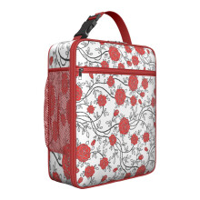 Versatile borsa termica a fantasia floreale, impermeabile e isolante, ideale per il lavoro, la spiaggia e molto altro.