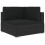 VidaXL vidaXL Modular-Sofa-Eckteil 1 Stk. + Auflagen Poly Rattan Schwarz 1