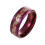 Herrers rustfri stål drage-giftingsring 8 mm lilla 1