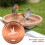 Metal Bird Bath Cleaner Plate 4 Point Support Design-2 packs 5