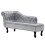 VidaXL vidaXL Chaiselongue Silbern Kunstleder 1