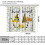 White Wood Stripe Bee Curtains Rod Pocket Thermal 2 Panels 3