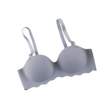Women's Everyday Comfort Push Up Bra with Breathable Fabric and Adjustable Support for All Day Wear, Blue, Size D