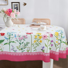 Geometric Striped Rectangle Tablecloth, Waterproof & Wrinkle-Free for 60x84/102/120 in Tables