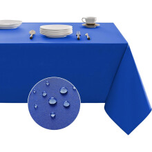 Waterproof Rectangular Tablecloth, 60x84", Wrinkle-Free & Washable, Royal Blue – Compatible with Indoor/Outdoor Use