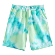 Boys Swim Trunks Size 6-7 Cartoon Dinosaur Print Swim Shorts Bathing Suit Elastic Waistband Casual Summer Beach Vacation Shorts X06-Light Blue