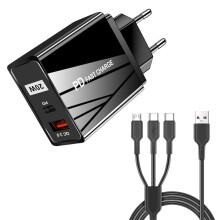 USB-laderadapter Vegguttak med 2 USB-porter Kompatibel med kompatibel med iPhone MacBook Pro/Air kompatibel med iPad Pro Galaxy Pixel EU-plugg