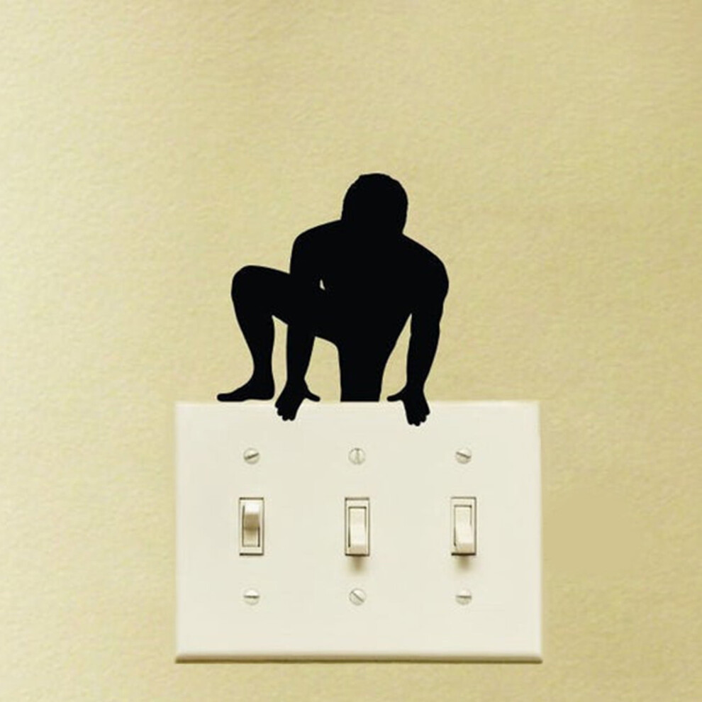 Wall Stickers Sports Series Light Switch Fabric Sticker Helping Hands Wall Decal Climbing Wall, Home Wall Stickers 9448483027311