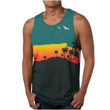 Tanktoppe Herre Grafisk Sommer Strand Ærmeløs Mode Herre Tanktoppe
