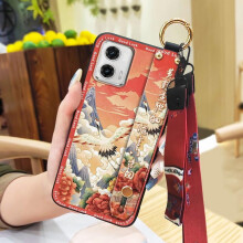 MOTO G 5G 2023 Phone Case – Shockproof Soft Silicone Case with Wrist Strap, Lanyard & Anti-Dust Ring, Compatible with MOTO G 5G 2023