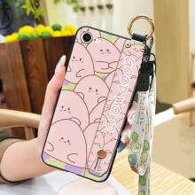Shockproof Silicone Phone Case with Ring Kickstand & Lanyard for iPhone 7/8/SE 2020/SE2 – Waterproof, Dust-Resistant, Cute Soft Design