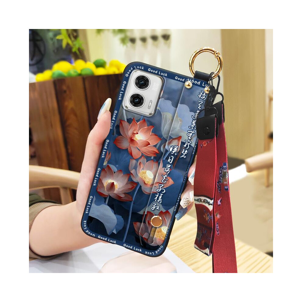 Moto G 5G 2023 Phone Case Â Shockproof, Chinese Style, Wrist Strap & Kickstand, Silicone, Anti-Dust, Waterproof 9448483073608