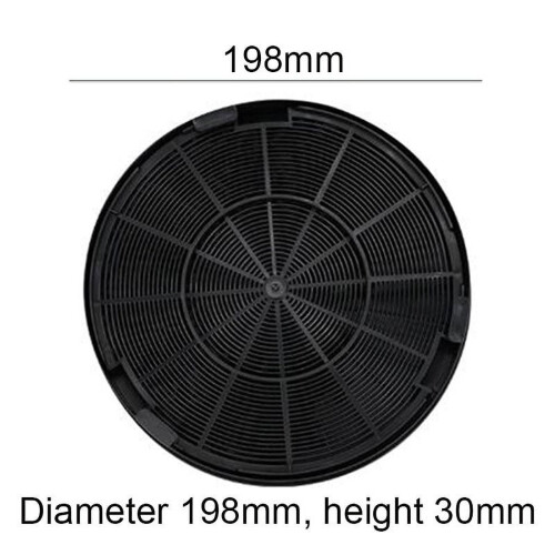 2PCS Activated Carbon Filters Kitchen Range Hood Filter Accessories 198*30mm 1