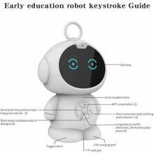 Interaktywny mini robot, inteligentny robot, który mówi i bawi się, zabawka edukacyjna z historiami, grami muzycznymi i programistycznymi, zabawny