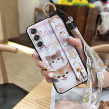 Phone Case for Samsung Galaxy A35 5G Global – Durable Silicone Anti-Dust Waterproof Case with Wristband, Kickstand & Cartoon Design