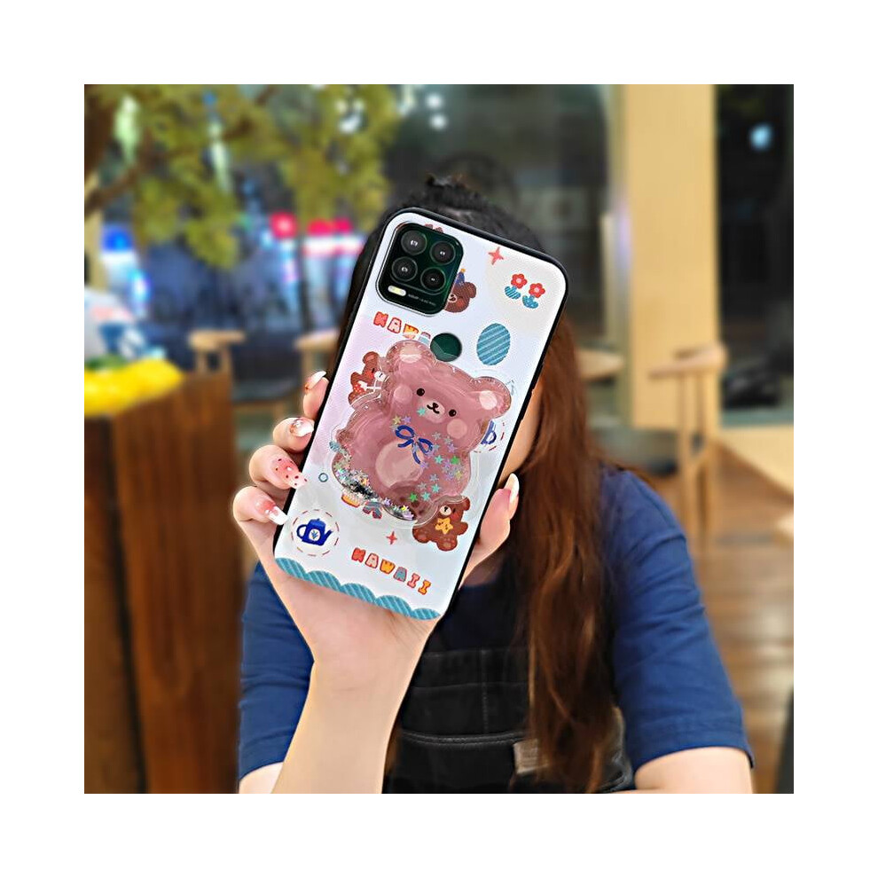 Moto G Stylus 5G Phone Case Â Durable Quicksand Tpu Rotatable Kickstand, Anti-Knock, Glitter, Waterproof, Soft Silicone Skin 9448483074087