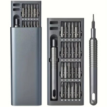 Mini (25 in 1) screwdriver set, flat head and cross shaped small screwdrivers