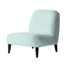 Slipper Chair Slipcover Stretch Non-Slip Spandex Mint