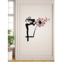 Fairy Silhouette Metal Wall Decor – Compatible with Living Room, Bathroom & Bedroom