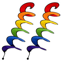 Stück Windspiele für den Außenbereich, Gartendekoration, Anhänger, Spirale