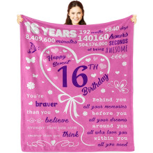 12th Birthday Gifts for Girls 12 Years Old – Soft Blanket (50x60in), Compatible with Kids' Room Decor