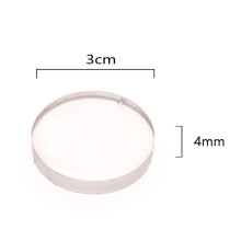 Supvox 10Pcs Silicone Eyelash Extension Pads White Lash Pallet Durable and Easy to Clean
