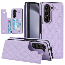 Wallet Leather Phone Case For compatible with Samsung Galaxy Z Fold 6 Fold5 ZFold4 Z Fold3 Multi Card Zipper Phone case