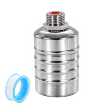 TOP-MAX Automatic Water Level Control Valve 304 Stainless Steel Float Valve Water Flow Control Valve Silver