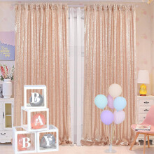 Gold sequin curtains 102 inch long for party wedding