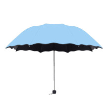 UPF 50+ Folding Sunshade Umbrella, Aluminum Shaft & Fiberglass Ribs, 99% UV Block, Works for Sunny/Rainy Days