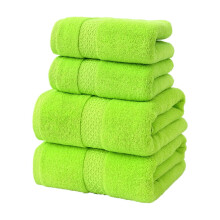 Premium Cotton 4pc Towel Set – Soft, Absorbent & Quick-Dry Bath/Hand Towels, Multi-Color Options, Compatible with Home Spa
