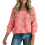 Damen-Strickpullover mit Rundhalsausschnitt – Rosa, Größe L 1