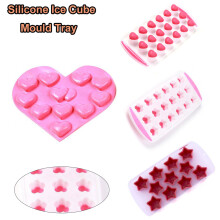 tooloflife Silicone Ice Cube Mould Tray Candy Moulds for Kids Party's Baking Cupcake Gumdrop Jelly 4 Shape Choice