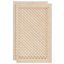 vidaXL Schranktüren 2 Stk. Gitterdesign 59,5x99 cm Massivholz Kiefer