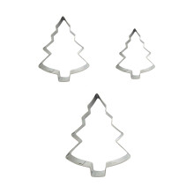 Christmas Tree Cookie Cutter Set (3 pcs, Large/Medium/Small) – Stainless Steel, Compatible with DIY Holiday Baking & Decor
