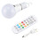 E27 RGB LED Bulb Rechargeable with Remote Timer Dimmable Touch Control Warm White 2700K 1