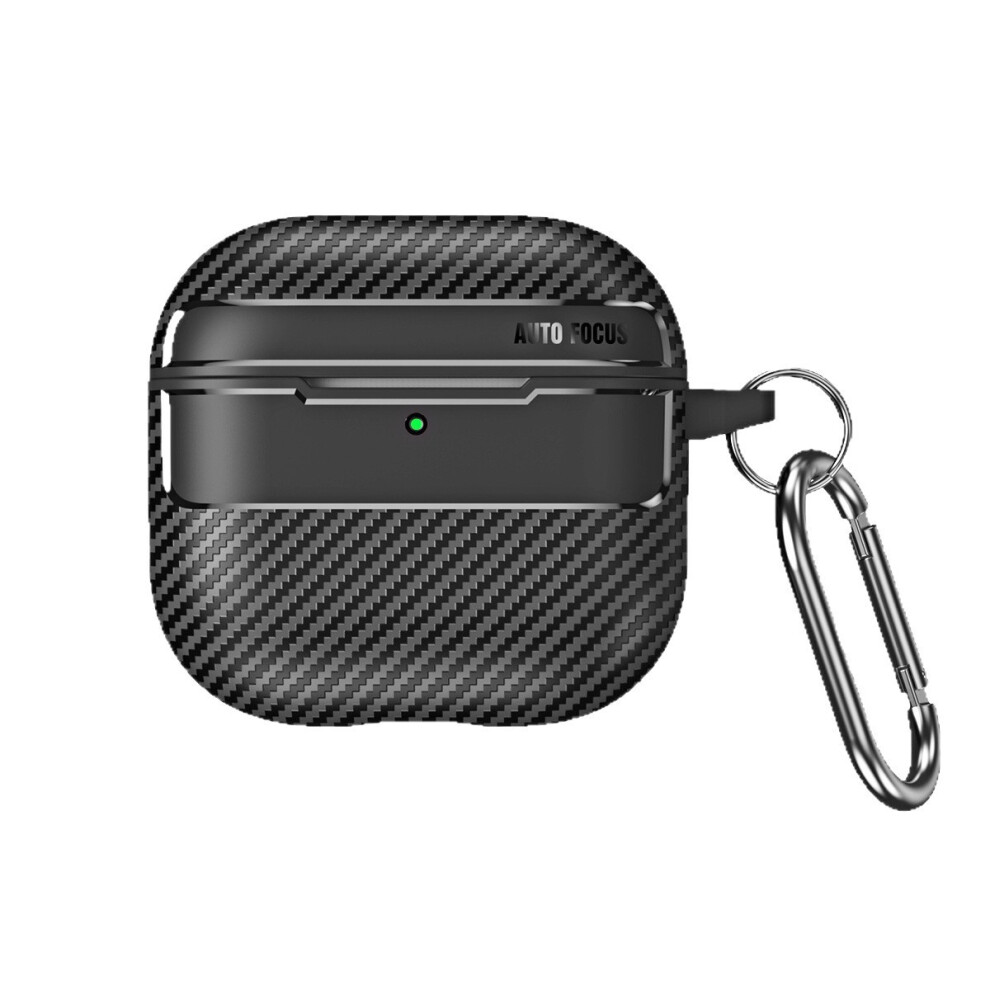 Carbon Fiber Texture Earbud Case For Airpods 4 6083684305153
