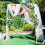 Wedding Arch Chiffon Drape Black Tulle Drapery 5