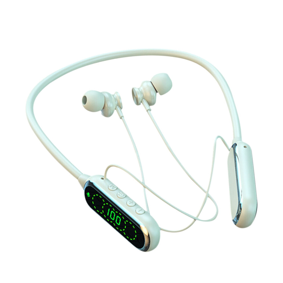 Bluetooth 5.4 Neckband Earphones Hifi Surround Sound Microsd Card Support Ear Feedback 3500Mah Battery 6.69X4.72 Inches Plastic Yellow 9489952770253