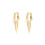 Gold Spike Hoop Earrings Gold Plated Dainty Ear Cute Small Dagger Spike Sleeper Dangle Drop Tiny Boho Beach Si 1