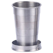 Stainless Steel Telescopic Shot Glass – Collapsible, Leak-Proof, Food-Grade, 75/150/250ml, Portable Pocket Cup