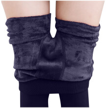 Bélelt téli harisnyanadrág nőknek - Meleg, átlátszatlan, magas derekú, vastag leggings (sötétkék, egy méret)