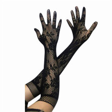 New Fashion Etiquette Gloves Long Fishnet Gloves Nets Smooth Fashion More Style Lace Beautiful Elegant Women Sexy Gloves